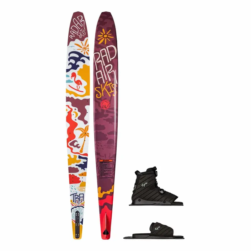 Radar Girl’s T.R.A. Slalom Ski with Lyric BOA Binding & Adjustable Toe Plate