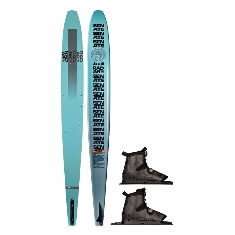 Radar Senate Graphite Slalom Ski with Dual Carbitex Vector BOA Bindings