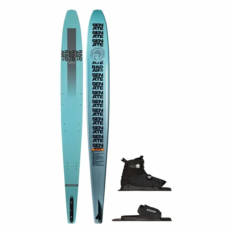 Radar Senate Graphite Slalom Ski with Vector BOA Binding and Adjustable Rear Toe Plate