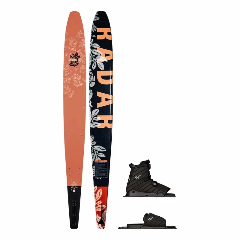Radar Women’s Lyric Alloy Slalom Ski with Lyric BOA Binding and Adjustable Rear Toe Plate