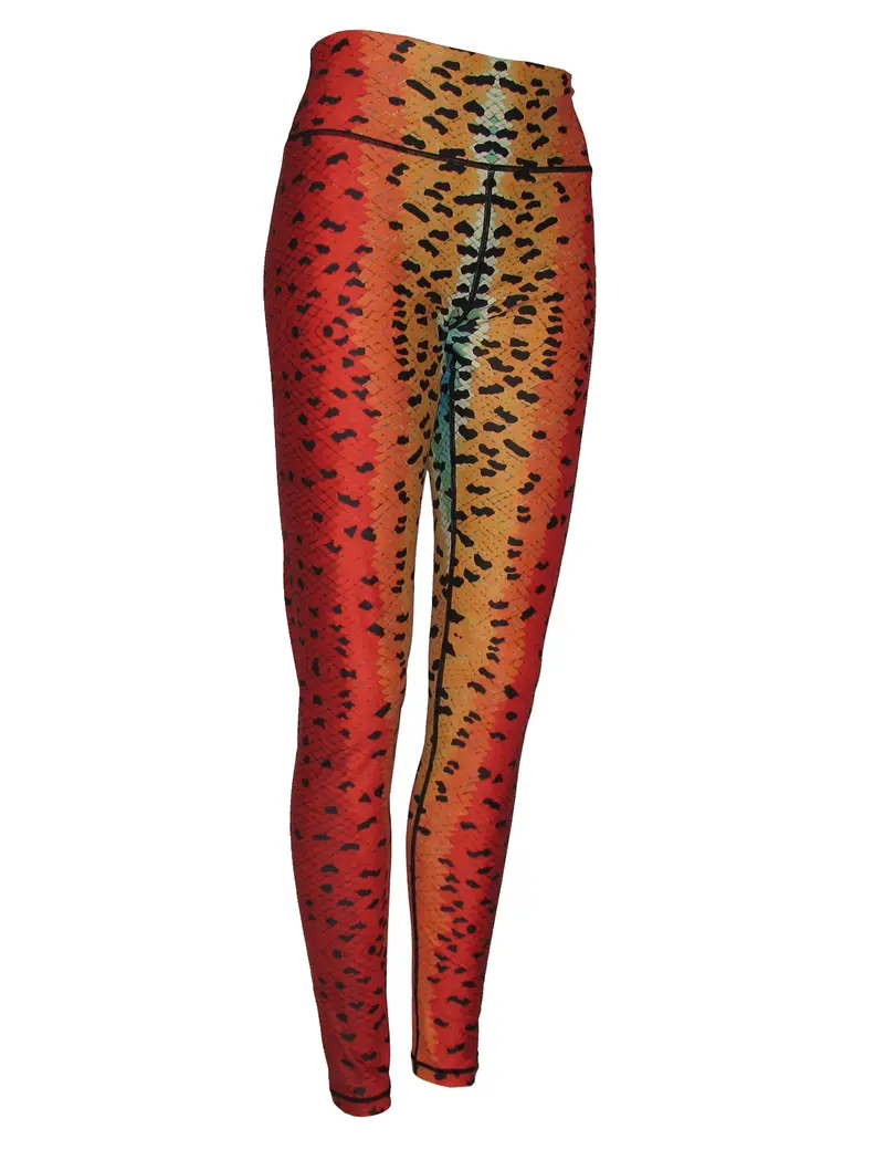 Rainbow Trout Print All-Sport Leggings for Active Lifestyles