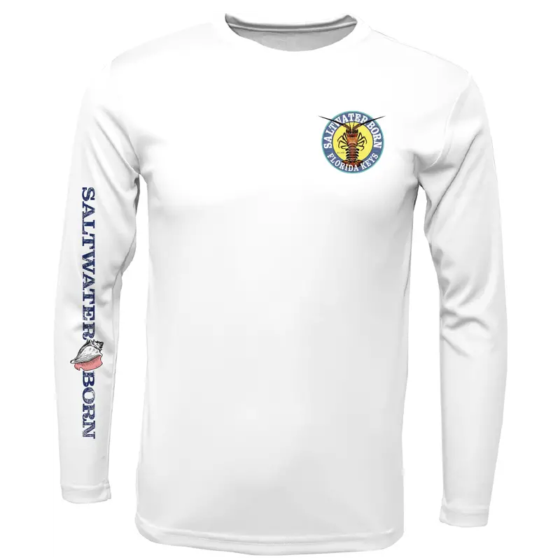 Realistic Lobster Graphic Long Sleeve UPF 50+ Dry-Fit Shirt – Florida Keys