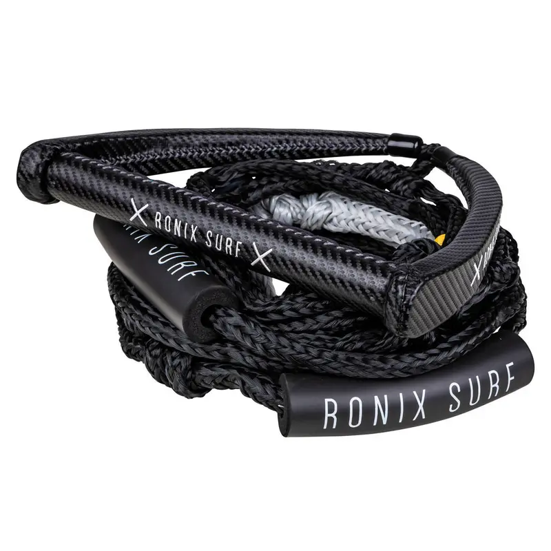 Ronix Carbon Surf Rope with Ergonomic Handle for Wakeboarding and Waterskiing