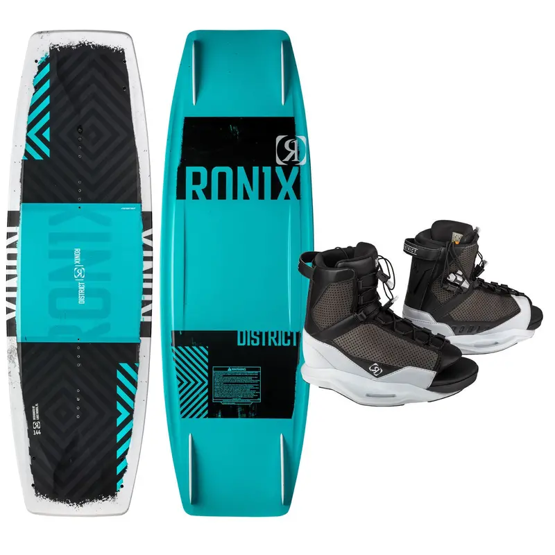 Ronix District Wakeboard Paired with District Bindings