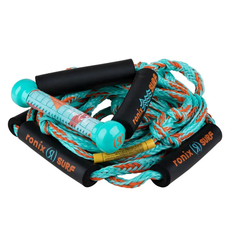 Ronix Kids’ Surf Rope – 25-Foot PE Multi-Section with 8-Inch Lycra Grip Handle