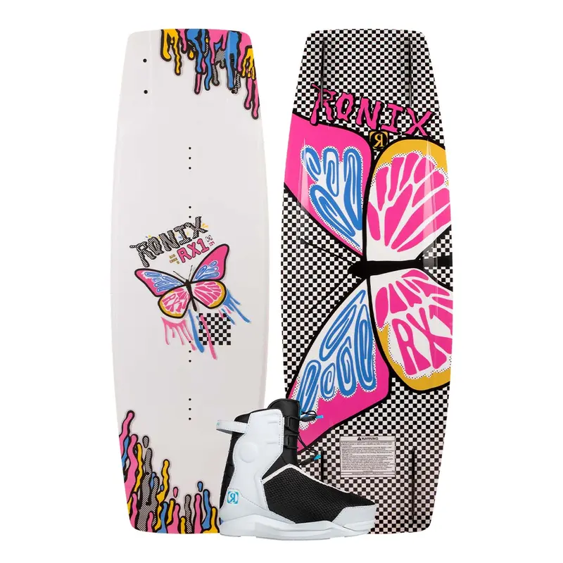 Ronix RX1 Girls’ Wakeboard with Vision Pro Youth Bindings
