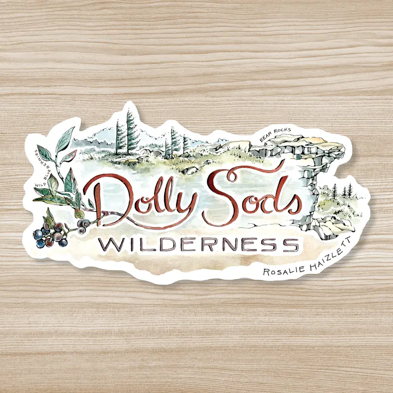 Rosalie Haizlett Dolly Sods Wilderness Waterproof Sticker