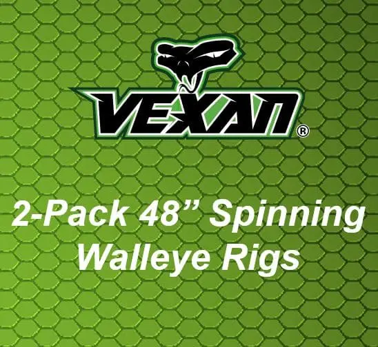 Vexan Walleye Rig Harness – 48-Inch Dual-Pack