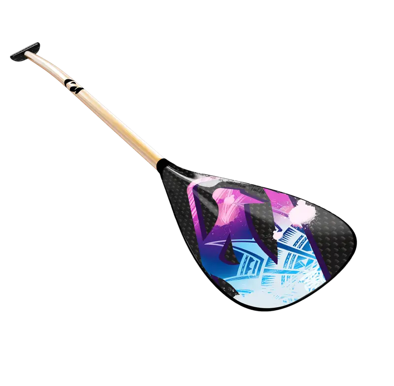 Viper Va’a Fusion Paddle – 24.5 x 48 cm, Big Pink Design