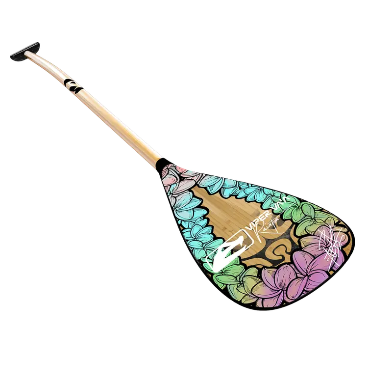Viper Va’a Fusion Paddle – 24.5 x 48 cm, Lei Bamboo Design