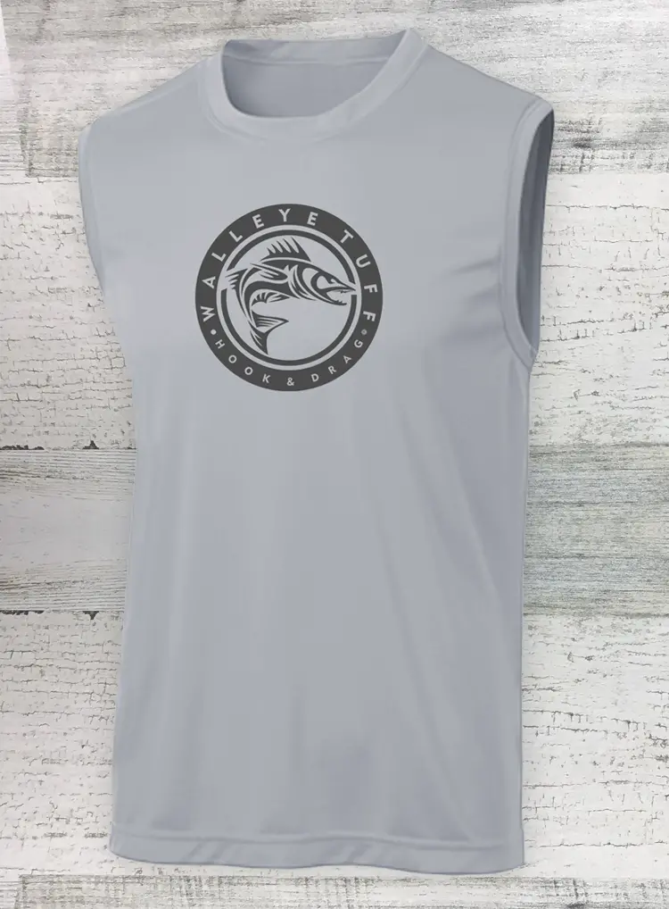 Walleye Tuff Sleeveless PosiCharge Competitor Tee – Circle Series