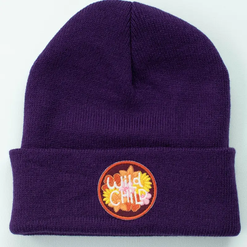 Wild Child Plum Beanie for Babies and Toddlers